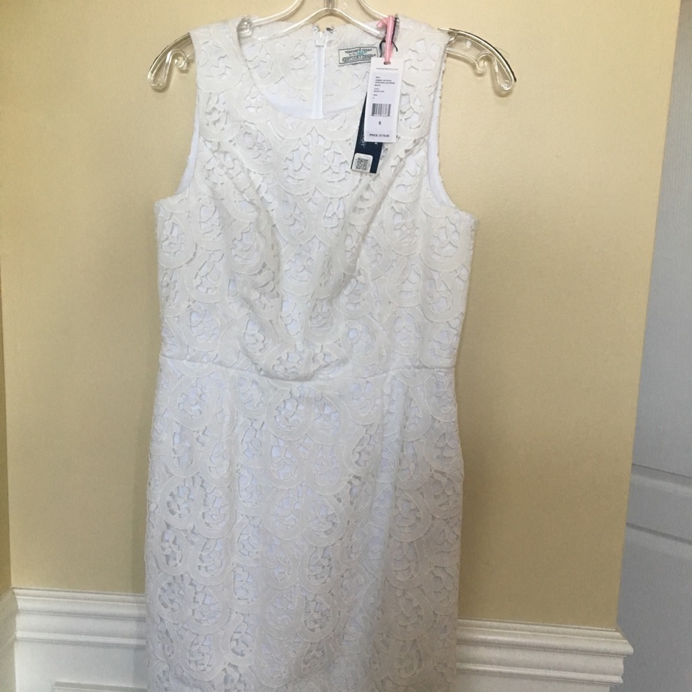 Vineyard Vines White Lace Dress